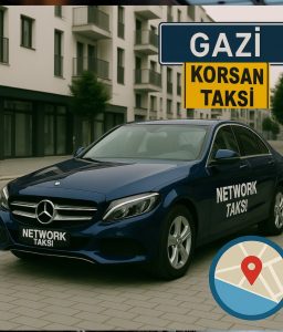 “İstanbul Gazi Mahallesi’nde korsan taksi hizmetini temsil eden taksi görseli.”